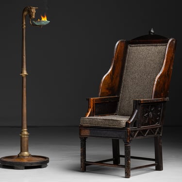 Wing Chair in Tweed by Pierre Frey