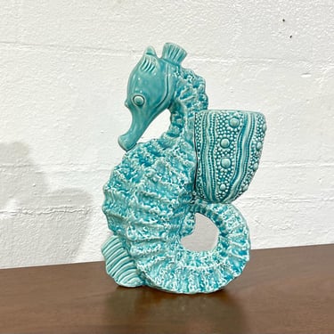 Beautiful Ceramic Seahorse Planter 