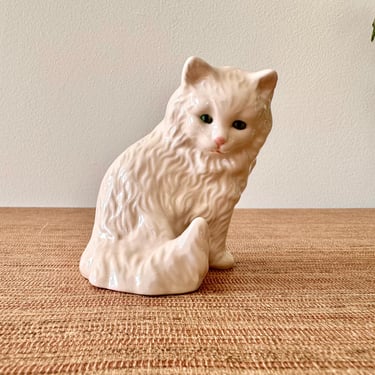 Vintage Goebel White Persian Cat Figurine - Germany 