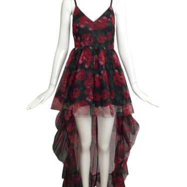 LE ROUGE- NWT Floral Mesh Hi-Low Dress, Size 6