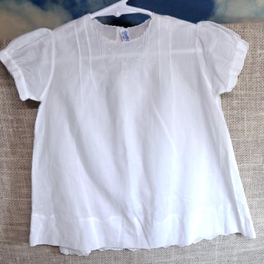 Vintage Handmade Heirloom Baby Dress White Cotton Hand Embroidery Infant Dress Toddler Dress Pin Tucking Extraordinary Hand Work Size 1 Yr 