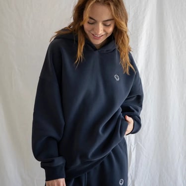 Smile Hoodie - Navy