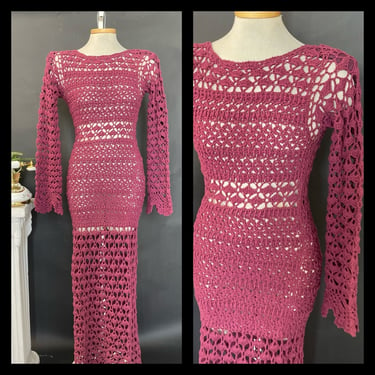 Vintage Dress Crochet Y2K 1990s Early 2000s 00s Y2K 