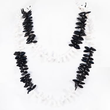 Miriam Haskell Black and White Necklace