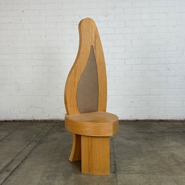 One of One Sculptural High Back Chair 