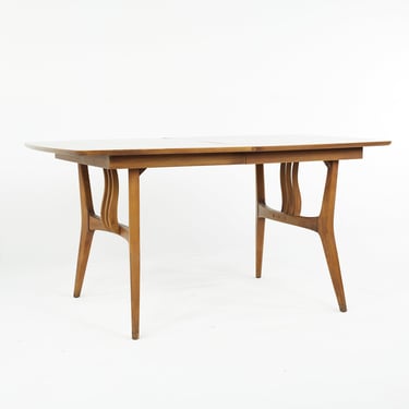 Blowing Rock Mid Century Expanding Dining Table with 3 Leaves - mcm 