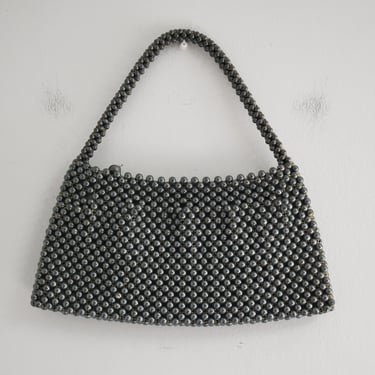 1950s/60s Josef Gray Faux Pearl Handbag 
