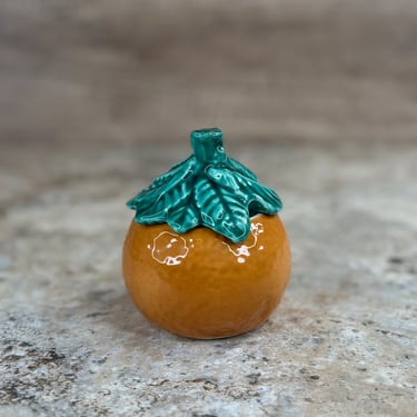 Hand Painted Orange Fruit Citrus Design Jar for Homemade Jams and Preserves 