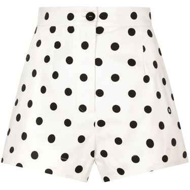 Dolce & Gabbana Women Dots Print Cotton Shorts