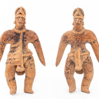 Pre-Columbian Colima Warrior Sculptures, 2