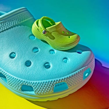 Shoe Charm - Croc Style Green