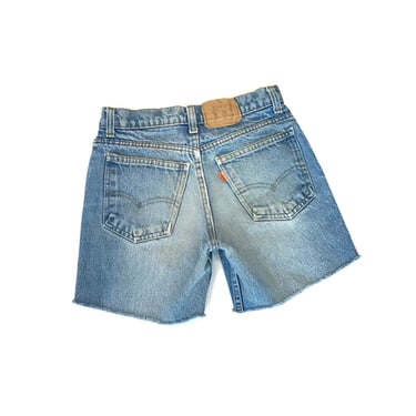 70s Levis Orange Tab Cut Off Jean Shorts / Size 22 23 XXS 