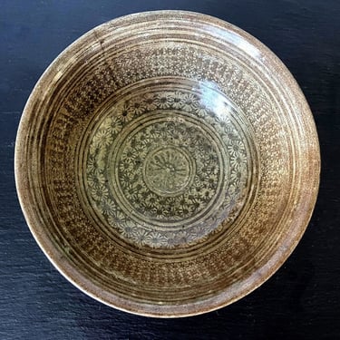 Antique Korean Ceramic Buncheong Bowl Joseon Dynasty