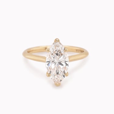 Elle 2.05ct Marquise White Diamond Engagement Ring