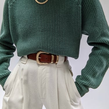 Vintage Jade Raglan Sweater