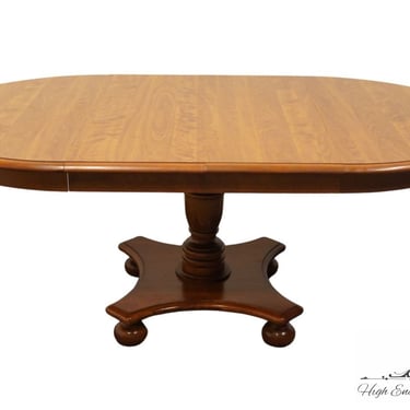 ETHAN ALLEN Heirloom Nutmeg Maple Colonial Early American 74" Pedestal Dining Table 10-6113P 