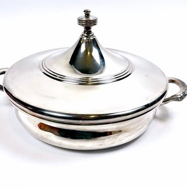 Vintage Art Deco Adelphi Quadruple Plate Lidded Tureen with Handles | Exceptionally Maintained 