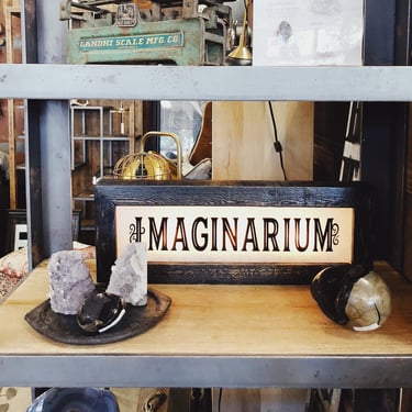 Vintage Style Light Up Imaginarium Sign