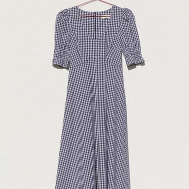 Carleen Austen Dress - Navy Gingham