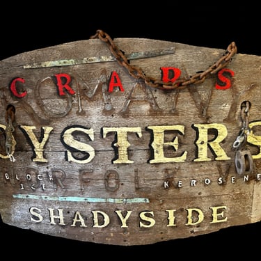 Shady Side Oysters Sign