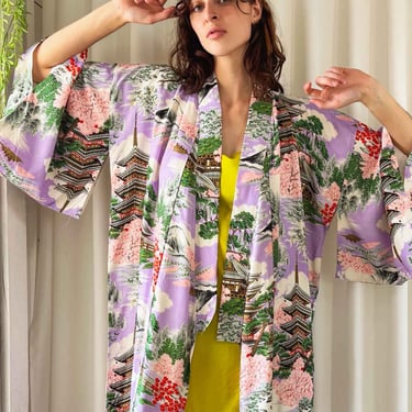 60s Lavender Kimono | S-XL