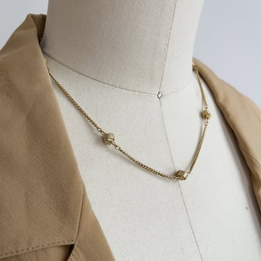 dainty gold necklace vintage knot chain necklace 