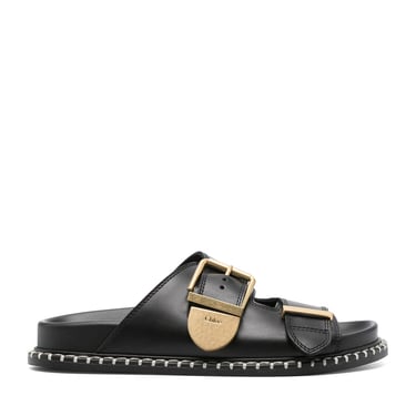 Chloe` Women Rebecca Leather Slides