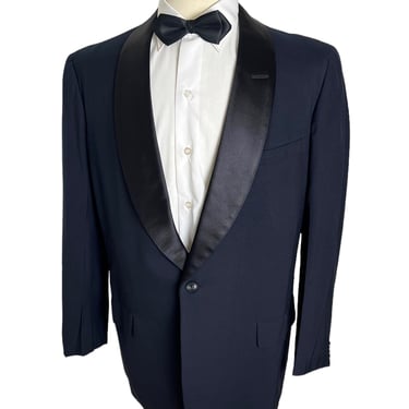 Vintage dated 1952 Wool SHAWL COLLAR Tuxedo Jacket ~ size 42 R ~ Suit ~ Wedding ~ Blazer / Sport Coat / Suit ~ 1950s / 50s ~ 