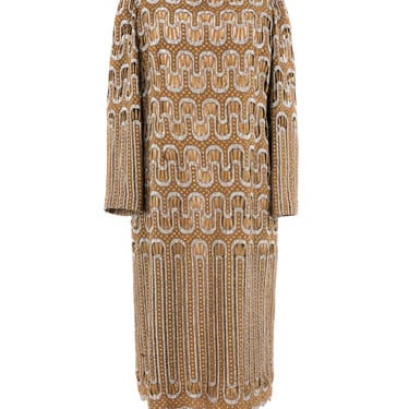 Jean Louis Metallic Lace Midi Dress