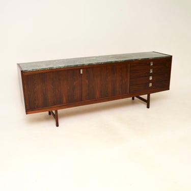 Rosewood and Marble Vintage Sideboard by Robert Heritage for Archie Shine