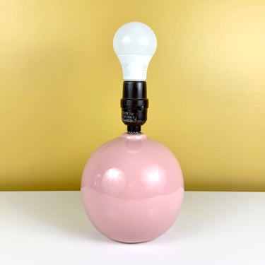 Pink Round Table Lamp 
