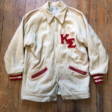 1950s Wool Letterman Jacket Medium 