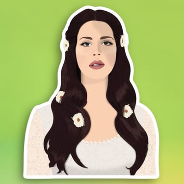 Lana in White Sticker