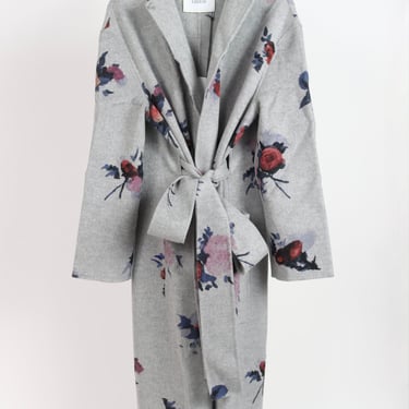 Oversize Belted Coat - Painted Rose Grey Melange