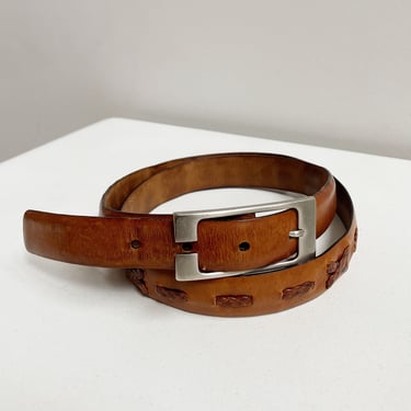 Tobacco Leather Belt