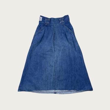 (25") Denim Midi Skirt