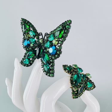 Weiss Butterfly & Earrings 