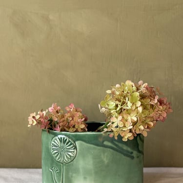 DBO Home + Sentiment Pottery | Oval Porcelain Vase - Emerald