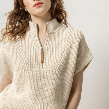 Lilla P | Half Zip Poncho Sweater