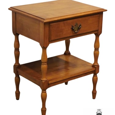 HARTFORD HOUSE Solid Hard Rock Maple Colonial Early American 21" Tiered Nightstand 360-13 