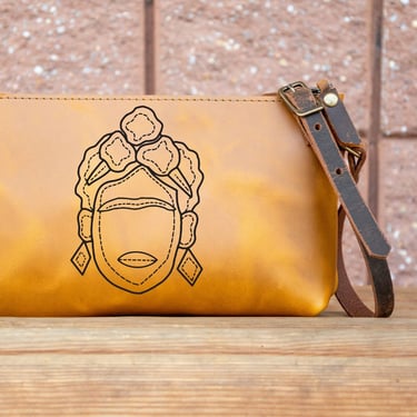 Icon Series | Frida Kahlo | The Leather Mini-zip crossbody bag Small | Laser Print 