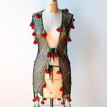 Crochet Rosebuf Vest | Moschino 