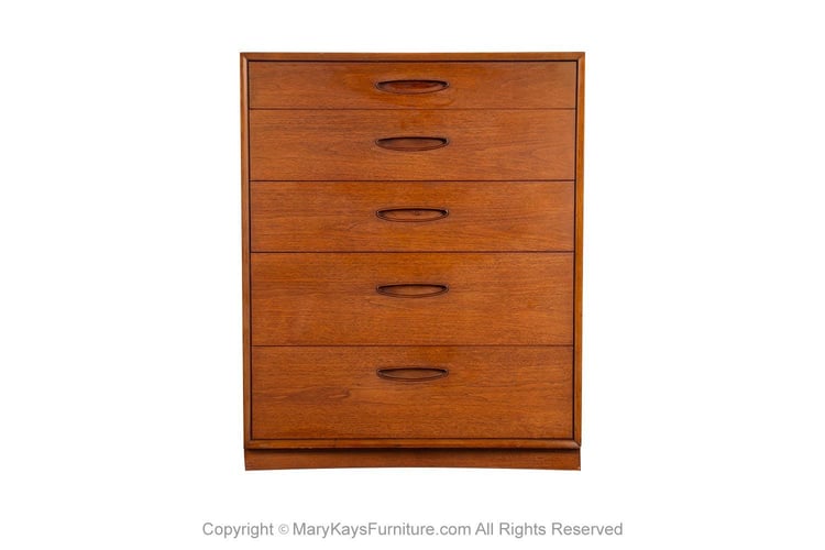 Mid-Century Modern Highboy Dresser by Henredon 