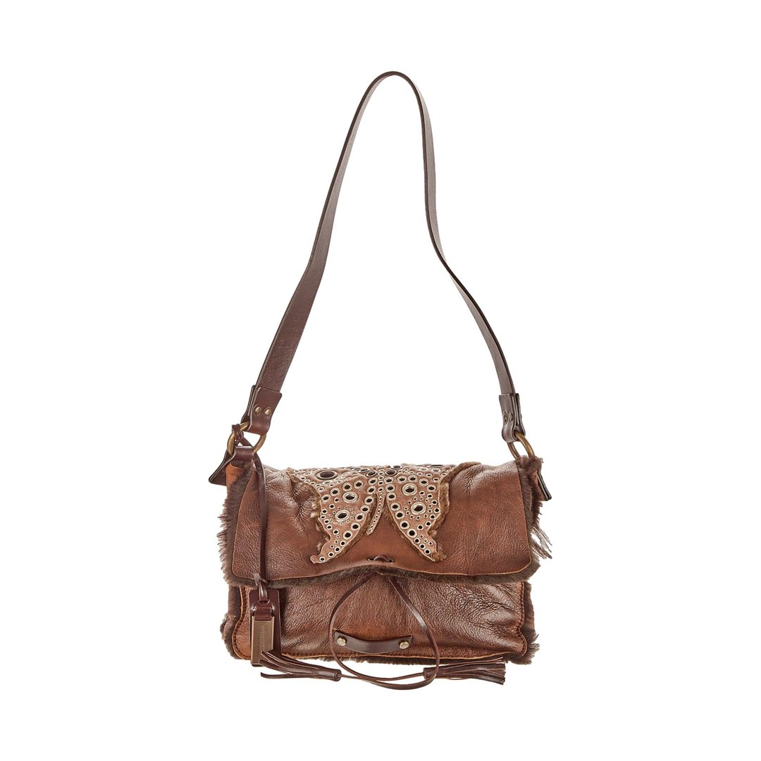Dolce and Gabbana Brown Butterfly Shoulder Bag | Treasures of NYC | New ...