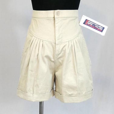 80s 90s NWT Pleated Cuffed Shorts - 27