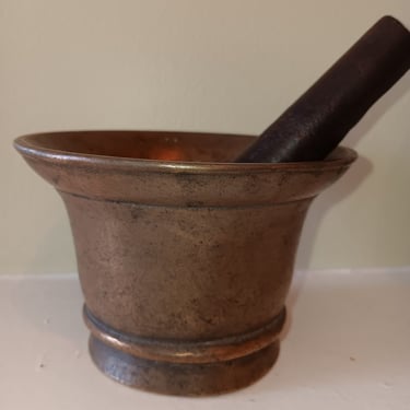 Antique Apothecary Mortar and Pestle | Gift for Pharmacist Doctor or Apothecary Collector Free Shipping 
