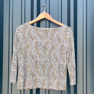 Silk Leopard Print Shirt