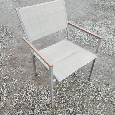 Grey Patio Chair 23W x 34H x 20D