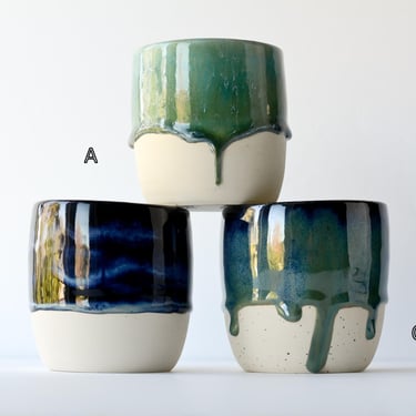 Drippy Glaze Cups | Handmade Pottery | Handmade Ceramics 