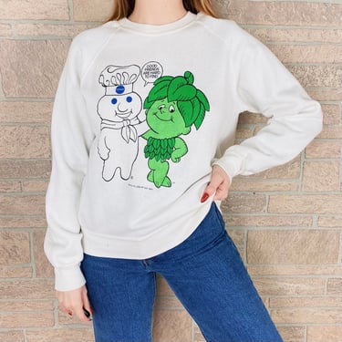 80's Pillsbury Good Friends Are Hard To Find Pullover Raglan Sweatshirt 